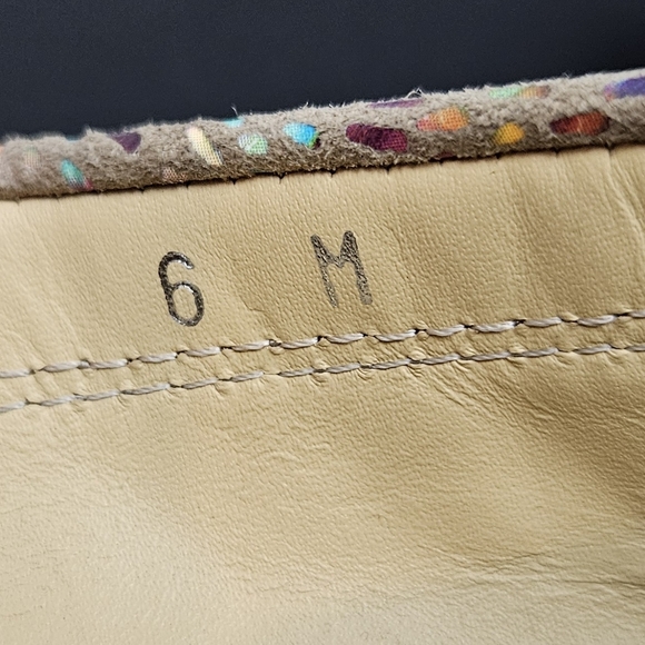 Vaneli Women's Leather Multicolor Loafers Size 6 Boho Hippie Cottagecore - Picture 7 of 7